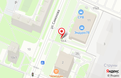 Шиномонтажная мастерская в Выборгском районе на карте