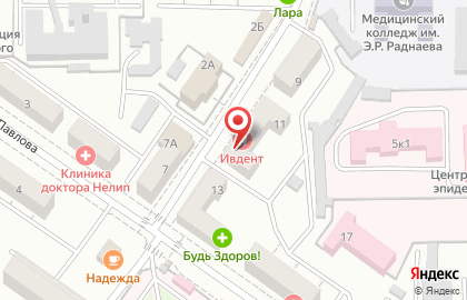Столовая Клюква в Октябрьском районе на карте