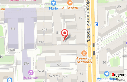 Анви на Московском проспекте на карте