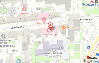 ОАО Банкомат, Московский Индустриальный Банк на Школьной улице на карте