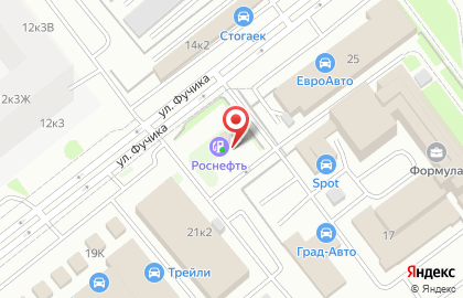 Сеть автомоечных комплексов, ИП Кроль С.Ю. на улице Фучика на карте