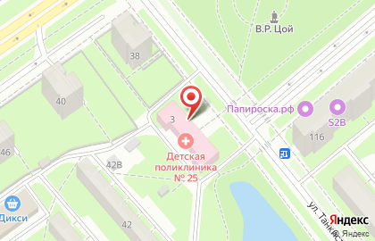Городская поликлиника №88 на улице Танкиста Хрустицкого, 3 на карте