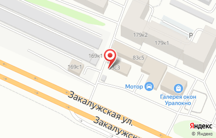 Авторро на Закалужской улице на карте