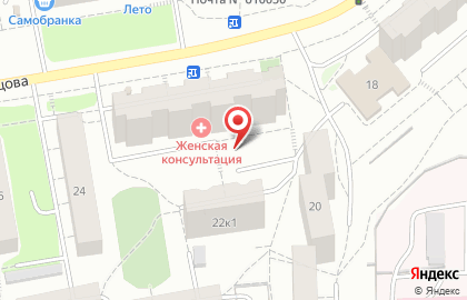 Городская аптека №107 на улице Кольцова на карте