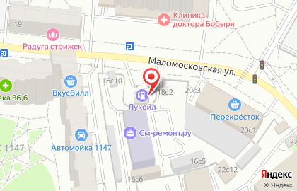Лукойл в Москве на карте