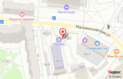 Лукойл в Москве на карте