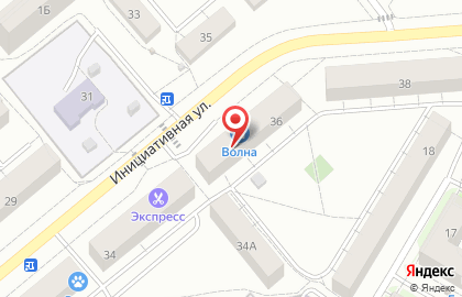 Магазин бытовой химии и косметики на Инициативной улице на карте