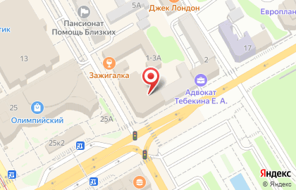 Моя Пицца на Сосновской улице на карте