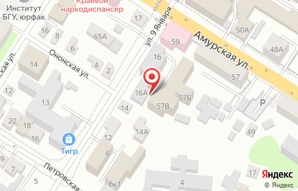 Шиномонтажная мастерская в Центральном районе на карте