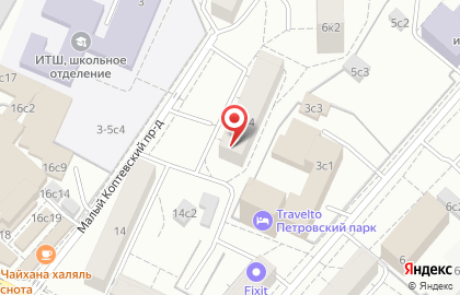 Участковый пункт полиции район Аэропорт в Малом Коптевском проезде на карте