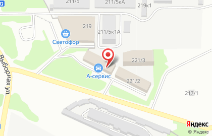 Автокомплекс А-Сервис в Октябрьском районе на карте