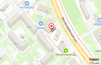 Филя на Волочаевской улице на карте