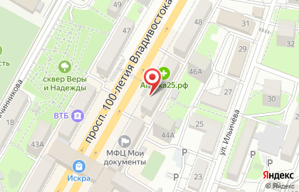 Социальный коммерческий банк ПримСоцБанк в Первореченском районе на карте