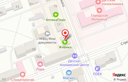 Аптека Живика на улице Маяковского на карте