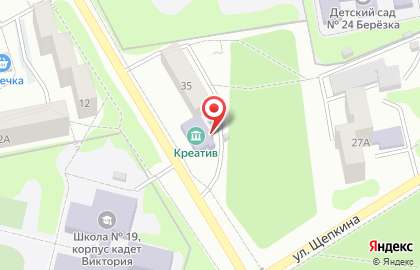 Центр детского (юношеского) технического творчества в Старом Осколе на карте