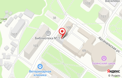 Гостиница в Брянске на карте