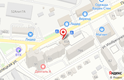 Салон керамической плитки Мика на Пеше-Стрелецкой улице на карте