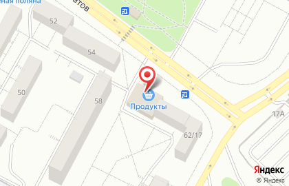 Супермаркет Радуга на бульваре Космонавтов на карте