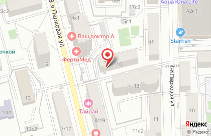 Магазин тканей в Москве на карте