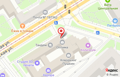 Нотариус Остапенко Е.К. на Торжковской улице на карте