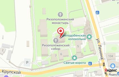 Ризоположенский храм на карте