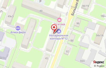 Магазин Свежее мясо на Большой Московской улице на карте