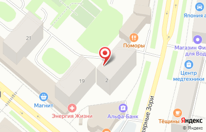 Магазин Продукты на улице Полярные Зори на карте