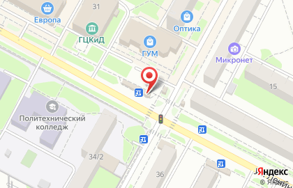 Киоск фастфудной продукции на улице Ленина на карте