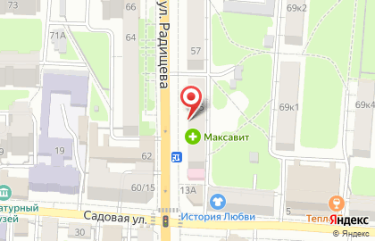 Магазин женской одежды больших размеров Королевский размер в Центральном районе на карте