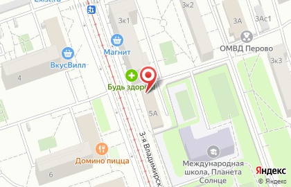 Тактика ремонта на 3-й Владимирской улице на карте