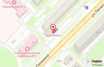 Страховая компания СберСтрахование на улице Папанина на карте