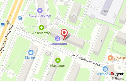 Нижегородский Дом Страхования на проспекте Ленина на карте