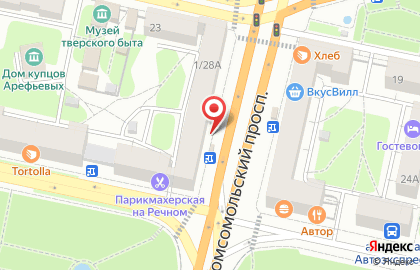 Банкомат СберБанк на Комсомольском проспекте, 1/28а к 2 киоск на карте