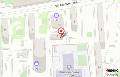 Русская баня на ул. Машинцева, 5а на карте