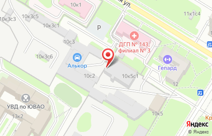 Компания Графис на Ферганской улице на карте