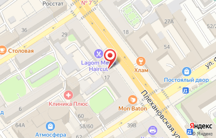 Магазин Лён в Воронеже на карте