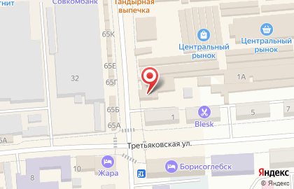 Автостраховая компания на Третьяковской улице на карте