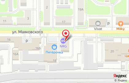 Мираторг на улице Маяковского на карте