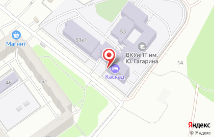 Гостиница Каскад в Тракторозаводском районе на карте