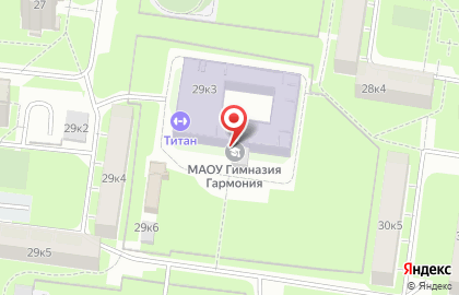 Гимназия Гармония в Великом Новгороде на карте