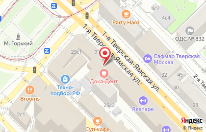 Центр косметологии La Chance на 1-й Тверской-Ямской улице на карте