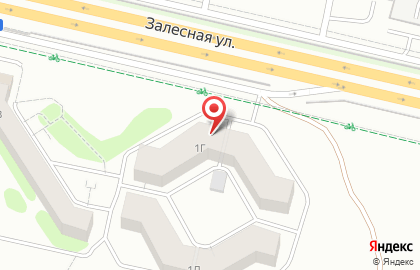 Служба доставки суши и пиццы Сытый самурай на Залесной улице на карте