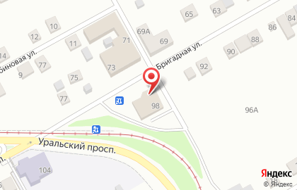Продуктовый магазин Бриз на Бригадной улице на карте