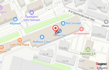 TNT Express пункт приема в 1-м Щипковском переулке на карте