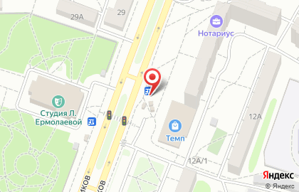 Магазин фруктов и овощей в Советском районе на карте