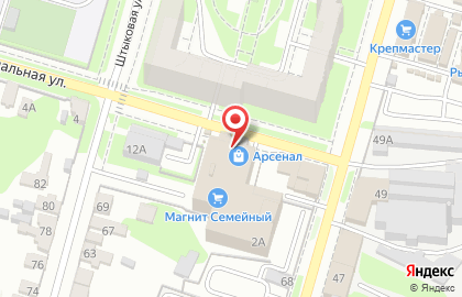 Магазин по продаже пультов Пультовик на Арсенальной улице на карте