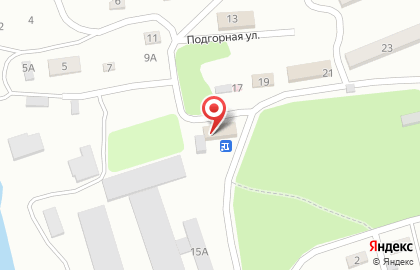Продовольственный магазин на Подгорной улице на карте
