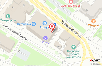 Магазин фильтров для воды 7 Морей на Троицком проспекте на карте