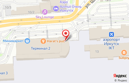 Авиакомпания Уральские авиалинии в Октябрьском районе на карте