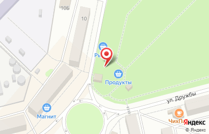 Киоск по продаже печатной продукции на улице Дружбы на карте